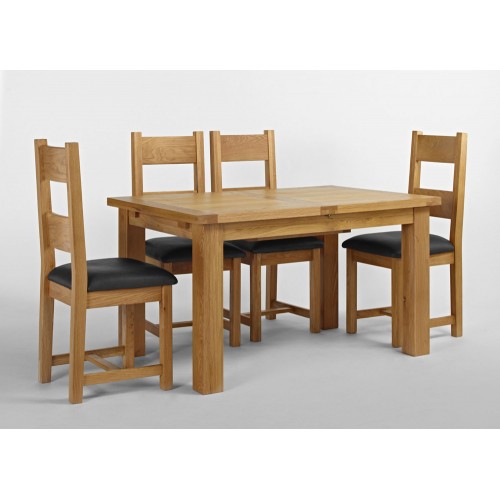 Santana Blonde Oak Dining Extension Table 140-200cm